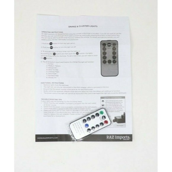 1300 Warm White LED Lights on 44ft CLEAR WIRE w/Remote Christmas Cluster Garland - Picture 7 of 12